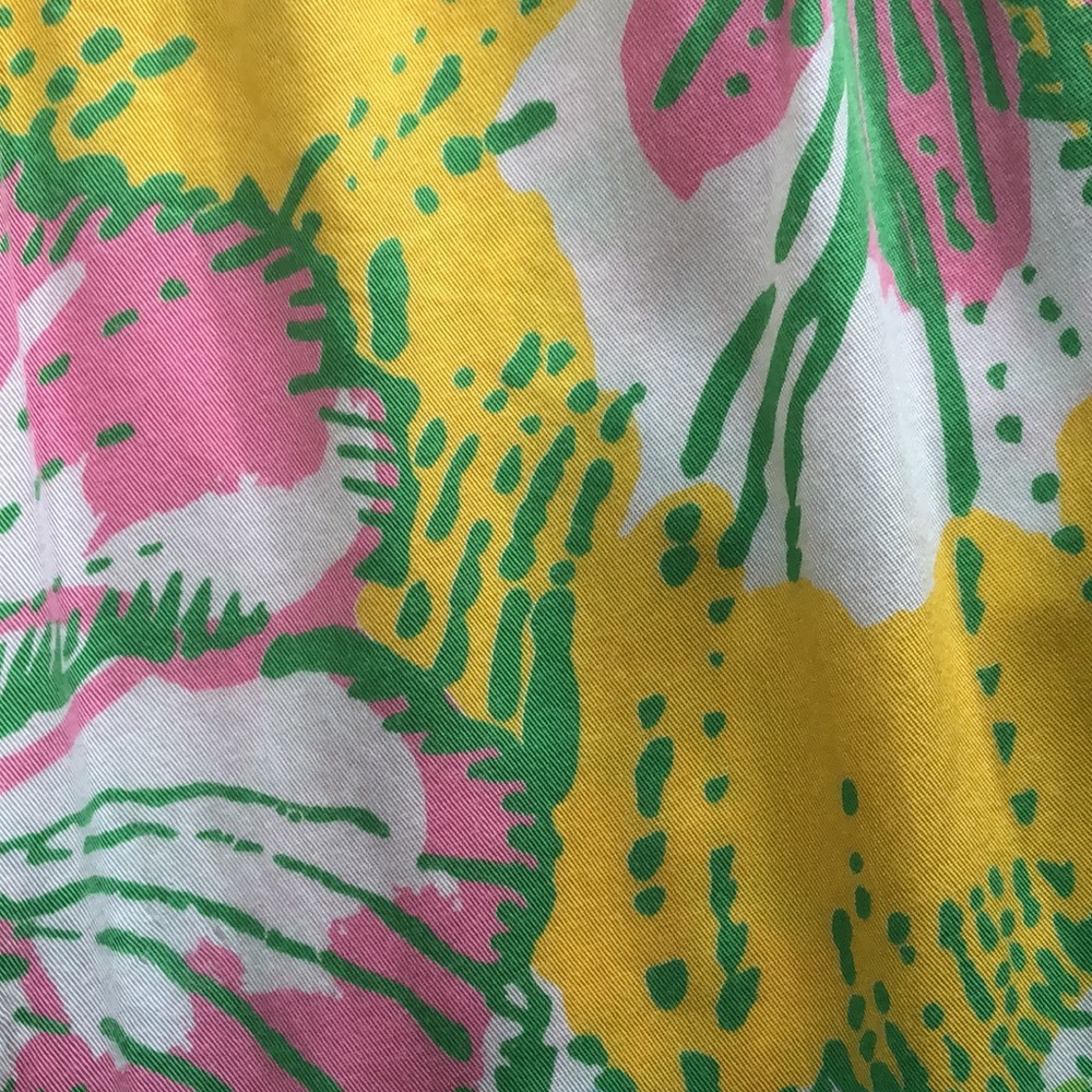 Vintage Lilly Pulitzer Elastic Waist Floral Pants - Picture 4 of 9